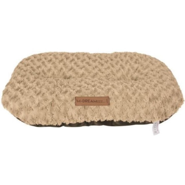 M-pets shetland oval cushion-m 70 x 48 cm beige