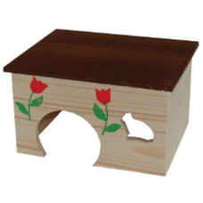 Tatrapet σπιτάκι ξύλινο για χάμστερ 21x15x11cm