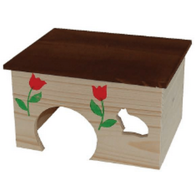 Tatrapet σπιτάκι ξύλινο για χάμστερ 21x15x11cm