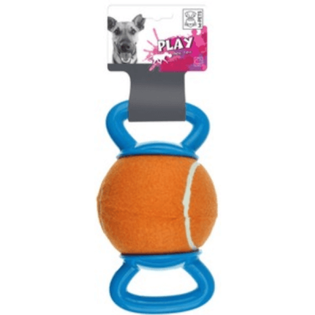 M-pets handly ball πορτοκαλί μπαλάκι με μπλε λαβές M-pets handly ball πορτοκαλί μπαλάκι με μπλε λαβές