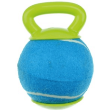 M-pets handly ball μπλε μπαλάκι με πράσινη λαβή M-pets handly ball μπλε μπαλάκι με πράσινη λαβή
