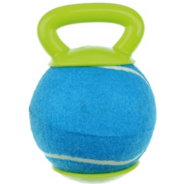 M-pets handly ball μπλε μπαλάκι με πράσινη λαβή M-pets handly ball μπλε μπαλάκι με πράσινη λαβή