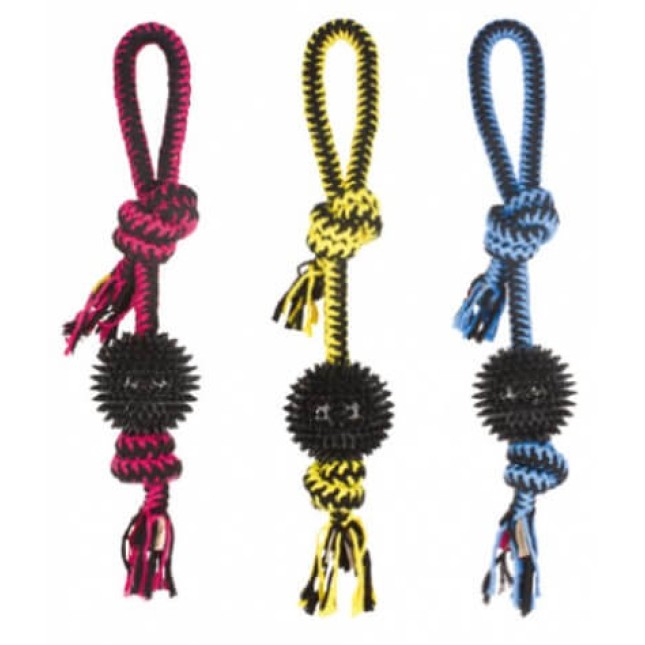 M-pets twist prickly ball pink, yellow & blue  42 cm