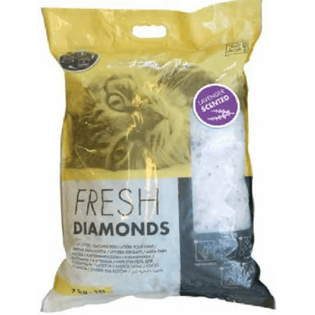 M-pets άμμος γάτας fresh diamonds silica avender M-pets άμμος γάτας fresh diamonds silica avender