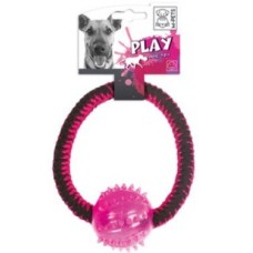 M-pets twist ring pink, yellow & blue 19 cm M-pets twist ring pink, yellow & blue 19 cm