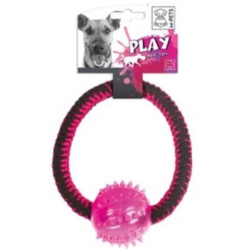 M-pets twist ring pink, yellow & blue 19 cm M-pets twist ring pink, yellow & blue 19 cm