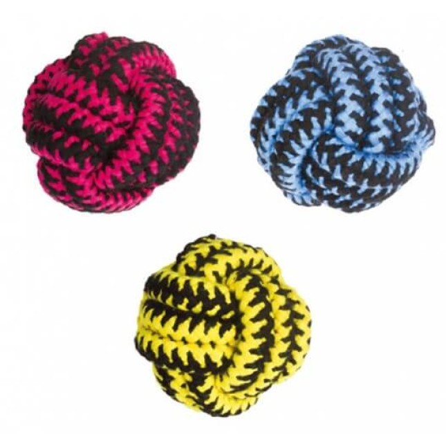 M-pets twist ball pink, yellow & blue 11 cm M-pets twist ball pink, yellow & blue 11 cm