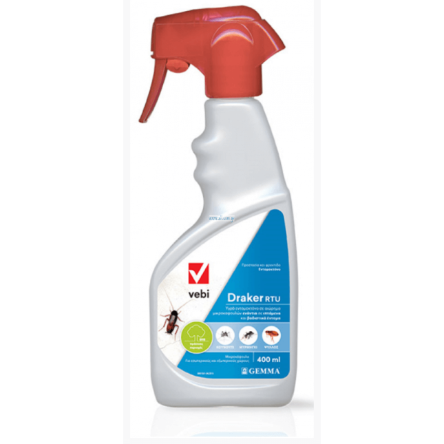 Vebi Draker 10.2 RTU εντομοκτόνο 400ml Vebi Draker 10.2 RTU εντομοκτόνο 400ml