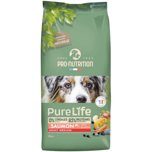 Pro-nutrition flatazor pure life πλήρης τροφή για ενήλικους σκύλους φυλών μεσαίου μεγέθους Pro-nutrition flatazor pure life πλήρης τροφή για ενήλικους σκύλους φυλών μεσαίου μεγέθους