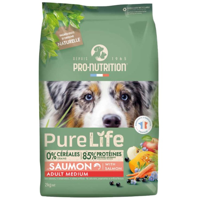 Pro-nutrition flatazor pure life πλήρης τροφή για ενήλικους σκύλους φυλών μεσαίου μεγέθους Pro-nutrition flatazor pure life πλήρης τροφή για ενήλικους σκύλους φυλών μεσαίου μεγέθους