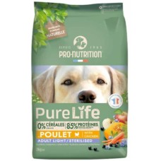 Pro-nutrition flatazor pure life light για στειρωμένα σκυλιά με κοτόπουλο