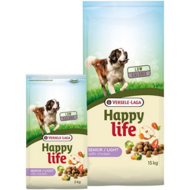 Versele-Laga Happy life Ελαφρύ γεύμα Senior κοτόπουλο για ηλικιωμένα και παχύσαρκα σκυλιά Versele-Laga Happy life Ελαφρύ γεύμα Senior κοτόπουλο για ηλικιωμένα και παχύσαρκα σκυλιά