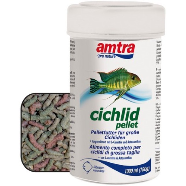 Croci amtra cichlid pellet για μεγάλες κιχλίδες 1000ml Croci amtra cichlid pellet για μεγάλες κιχλίδες 1000ml