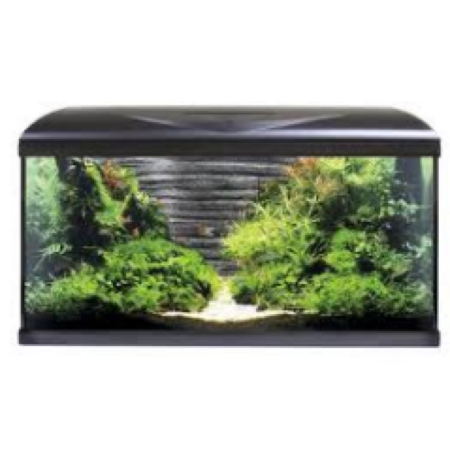 Croci amtra μαύρο ενυδρείο system 80 led rock background Croci amtra μαύρο ενυδρείο system 80 led rock background