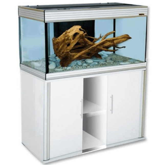 Croci wave ενυδρείο με βάση design cube 100 glossy led λευκό