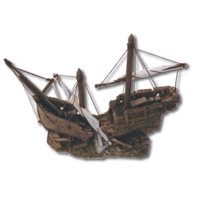 Wave διακοσμητικό καράβι caravella 38x14x25cm Wave διακοσμητικό καράβι caravella 38x14x25cm