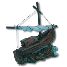 Wave διακοσμητικό καράβι 13x7x12cm Wave διακοσμητικό καράβι 13x7x12cm