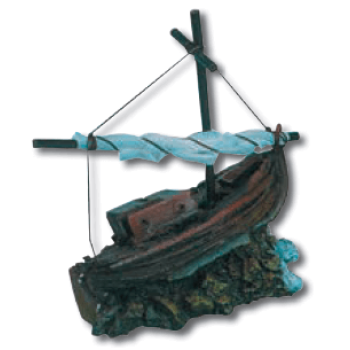 Wave διακοσμητικό καράβι 13x7x12cm