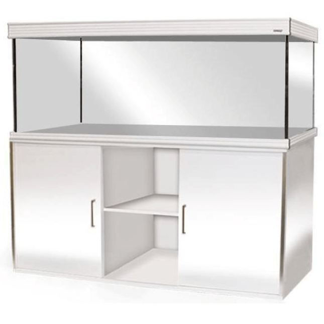 Croci wave ενυδρείο με βάση design 150 glossy λευκό