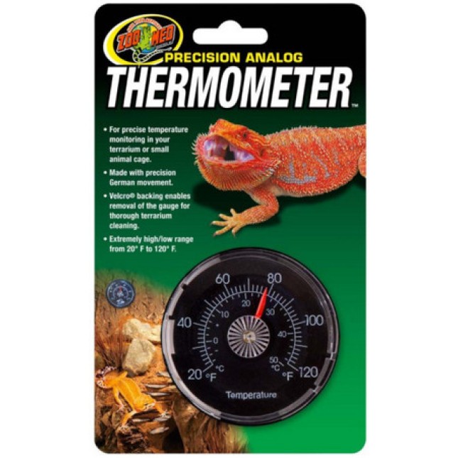Zoo med reptile control θερμόμετρο με αντιθαμβωτικό γυαλί και γρήγορη και ακριβή ανάγνωση δεδομένων