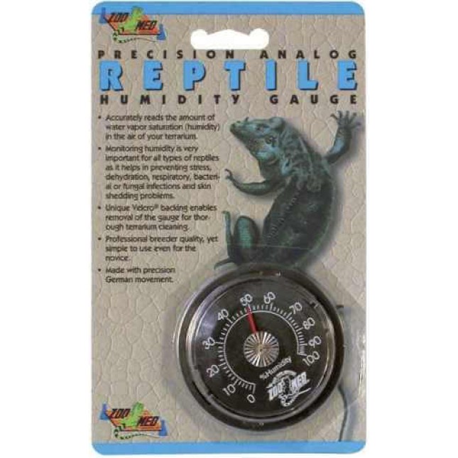 Zoo med reptile control υγρόμετρο διαθέτει εύκολη τοποθέτηση Velcro και απλή λειτουργία