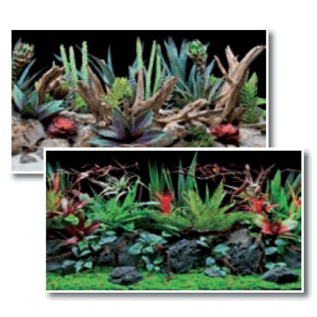 Wave διπλό background flora 45cmx15m