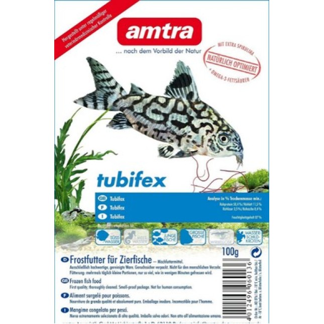 Croci amtra κατεψυγμένη τροφή blister tubifex 100gr