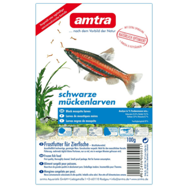 Croci amtra κατεψυγμένη τροφή blister chironomus black 100gr Croci amtra κατεψυγμένη τροφή blister chironomus black 100gr