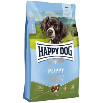 Happy Dog τροφή για κουτάβια μεσαίας + μεγάλης ράτσας, 4η εβδομάδα ως τον 7ο μήνα, με αρνί και ρύζι