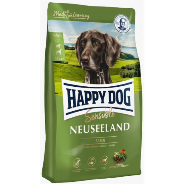 Happy Dog Neuseeland τροφή κατάλληλη για σκυλιά με ευαισθησία στο στομάχι και το εντερικό σύστημα Happy Dog Neuseeland τροφή κατάλληλη για σκυλιά με ευαισθησία στο στομάχι και το εντερικό σύστημα