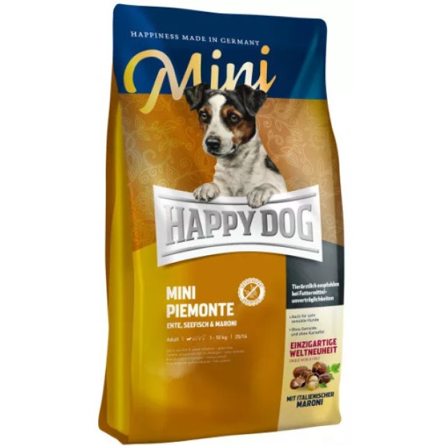 Happy Dog Mini Piemonte για ευαίσθητους σκυλιά έως 10 κιλά με τροφική δυσανεξία/αλλεργίες Happy Dog Mini Piemonte για ευαίσθητους σκυλιά έως 10 κιλά με τροφική δυσανεξία/αλλεργίες