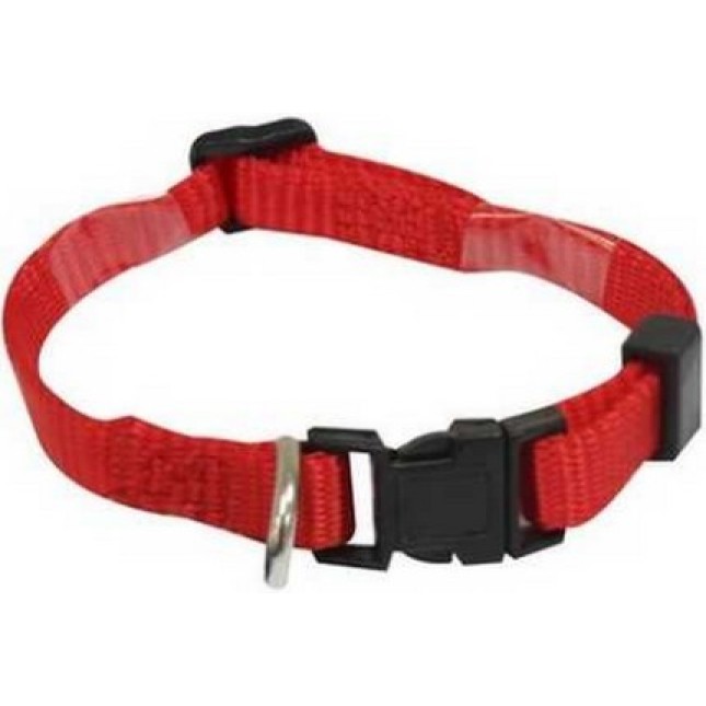 Croci adjustalbe περιλαίμιο νάιλον 16mm κόκκινο Croci adjustalbe περιλαίμιο νάιλον 16mm κόκκινο
