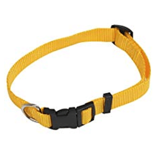 Croci adjustalbe περιλαίμιο νάιλον 16mm κίτρινο Croci adjustalbe περιλαίμιο νάιλον 16mm κίτρινο