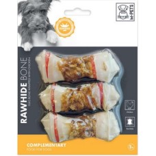 M-pets κόκκαλο κόμπος λευκός με τυλιχτό κοτόπουλο 112gr - 3τμχ M-pets κόκκαλο κόμπος λευκός με τυλιχτό κοτόπουλο 112gr - 3τμχ