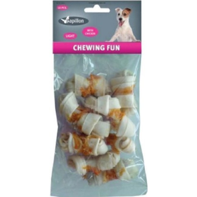 Papillon κόμπος λευκός με κοτόπουλο 12-15 g - 10 τεμ Papillon κόμπος λευκός με κοτόπουλο 12-15 g - 10 τεμ