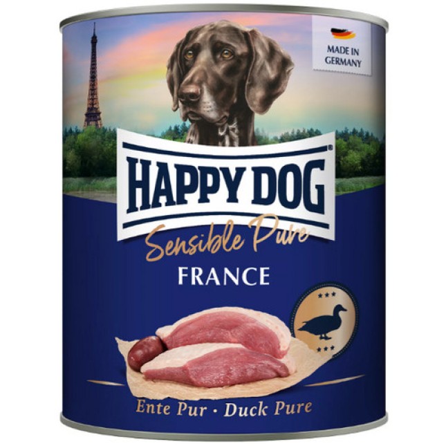 Happy Dog France Πλήρης τροφή για ενήλικους σκύλους χωρίς σιτηρά με πάπια