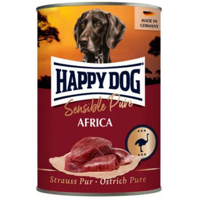 Happy Dog Africa Grainfree κονσέρβα με στρουθοκάμηλο χωρίς σιτηρά 400g Happy Dog Africa Grainfree κονσέρβα με στρουθοκάμηλο χωρίς σιτηρά 400g