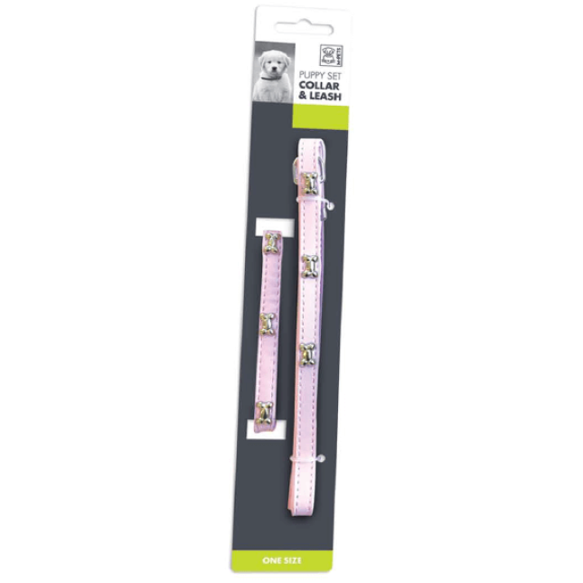 M-pets bliss puppy set - οδηγ 1x100cm - κολλάρο 1x30cm M-pets bliss puppy set - οδηγ 1x100cm - κολλάρο 1x30cm