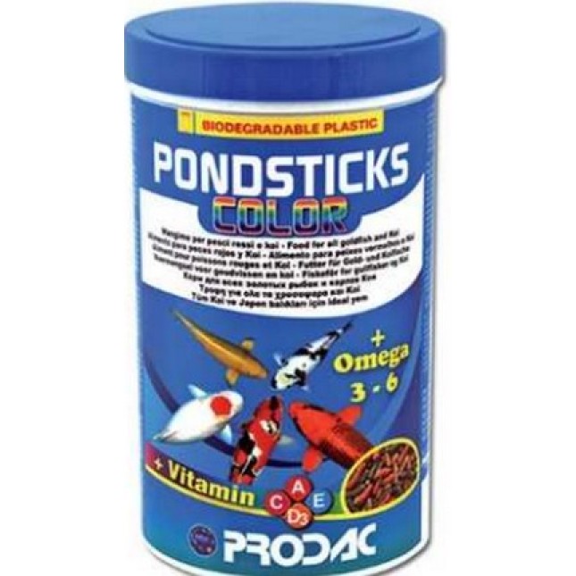 Prodac pond sticks color μεσαία και μεγάλα ψάρια 1200ml-150gr
