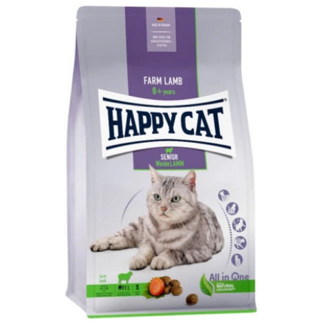 Happy Cat Supreme για ηλικιωμένες γάτες,από το 8ο έτος της ηλικίας τους με ευαισθησία στην πέψη Happy Cat Supreme για ηλικιωμένες γάτες,από το 8ο έτος της ηλικίας τους με ευαισθησία στην πέψη