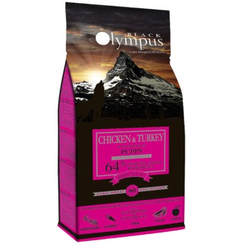 Black Olympus για κουτάβια κοτόπουλο, γαλοπούλα και καστανό ρύζι 12kg Black Olympus για κουτάβια κοτόπουλο, γαλοπούλα και καστανό ρύζι 12kg