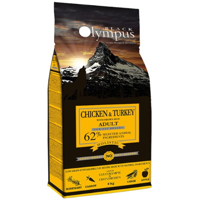 Black Olympus για ενήλικα σκυλιά με κοτόπουλο & καστανό ρύζι 2kg Black Olympus για ενήλικα σκυλιά με κοτόπουλο & καστανό ρύζι 2kg