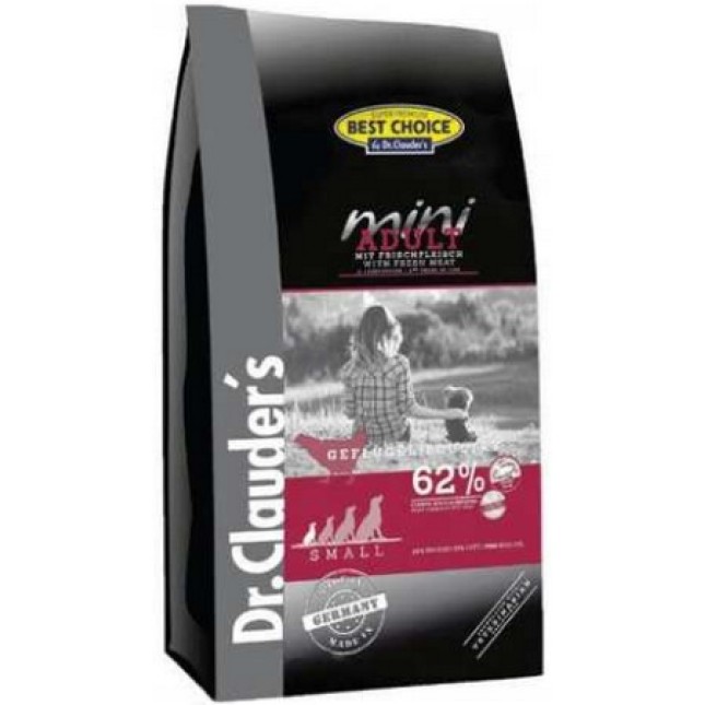 Dr.Clauder's best choice adult κοτόπουλο mini 2kg Dr.Clauder's best choice adult κοτόπουλο mini 2kg