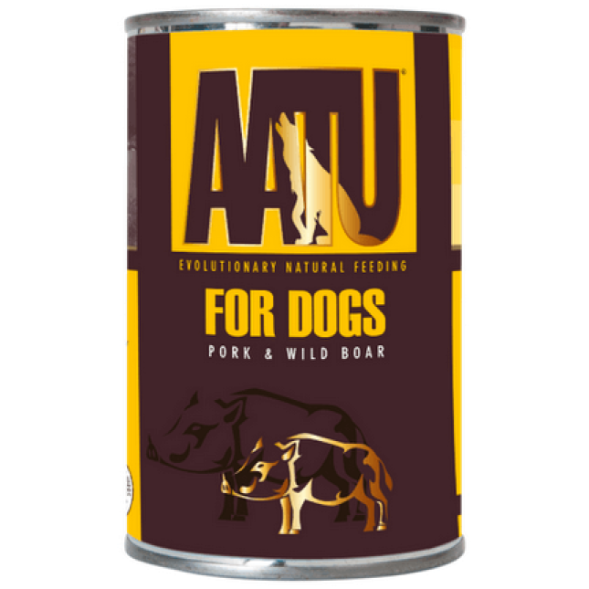 AATU κονσέρβα αγριογούρουνο & χοιρινό για σκύλους 400gr