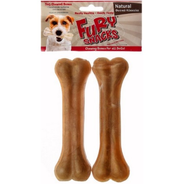 Fury Snacks συμπαγές κόκκαλο φυσικό κατάλληλο για όλους τους σκύλους