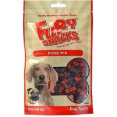 Fury Snacks semi moist κόκκαλα μείγμα 150gr,λιχουδιά για όλους τους σκύλους