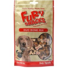 Fury Snacks semi moist duo κόκκαλα μείγμα 150gr,λιχουδιά για όλους τους σκύλους