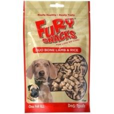 Fury Snacks semi moist duo bone αρνί & ρύζι 150gr,λιχουδιά για όλους τους σκύλους