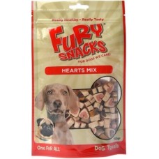 Fury Snacks semi moist hearts mix 150gr