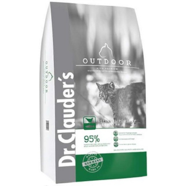 Dr Clauder High Premium Cat Outdoor πουλερικά 1,5kg